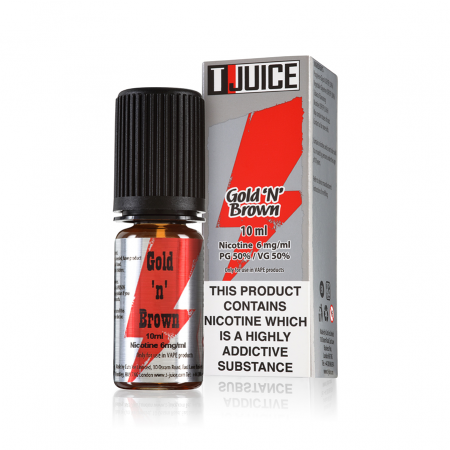 Picture of Gold ‘n’ Brown E-Liquid by T-Juice
